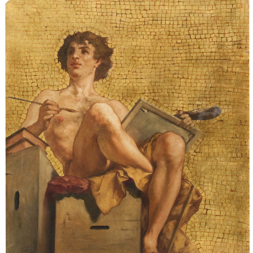 image for: Francesc Sans Cabot - Figura al·legòrica. La Pintura - 1874