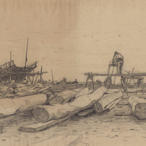 image for: Dionís Baixeras - Drassanes a la Mar Bella (Barcelona) - Primera meitat del segle XX