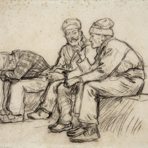 image for: Dionís Baixeras - Estudi preparatori per al quadre «Records» - Cap a 1881