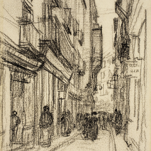 image for: Dionís Baixeras - Carrer Tapineria - Cap a 1908