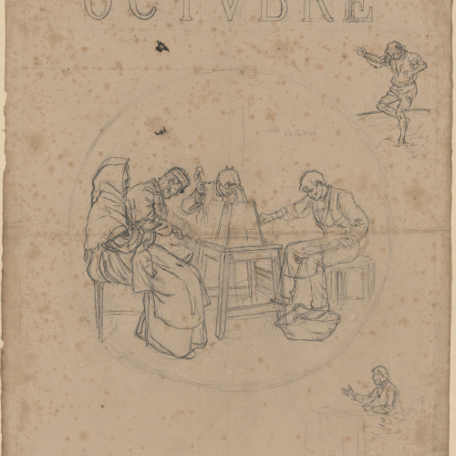 image for: Josep Lluís Pellicer - Al·legoria del mes d'octubre - 1882