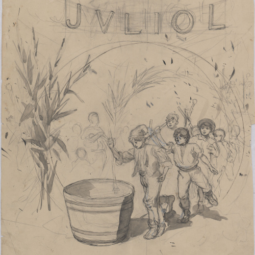 image for: Josep Lluís Pellicer - Al·legoria del mes de juliol - 1882