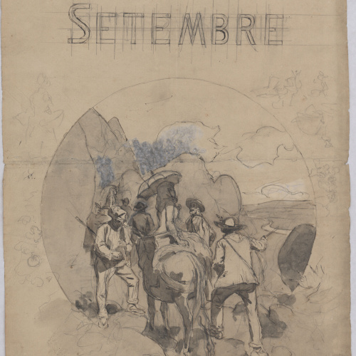 image for: Josep Lluís Pellicer - Al·legoria del mes de setembre - 1882