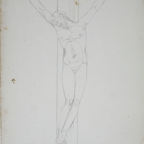image for: Josep Bernat Flaugier - Crucifixió - Cap a 1807