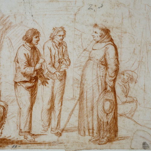 image for: Josep Bernat Flaugier - Escena de captaires - Cap a 1800-1812
