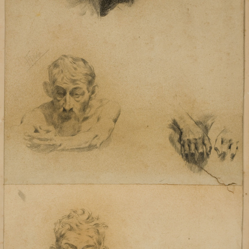 image for: Antoni Fabrés - Estudis de cap i mans - Cap a 1902-1906