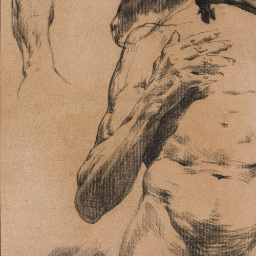 image for: Antoni Fabrés - Estudi de figura masculina - Cap a 1902-1906