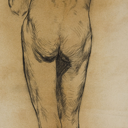 image for: Antoni Fabrés - Estudi de nu masculí - Cap a 1902-1906