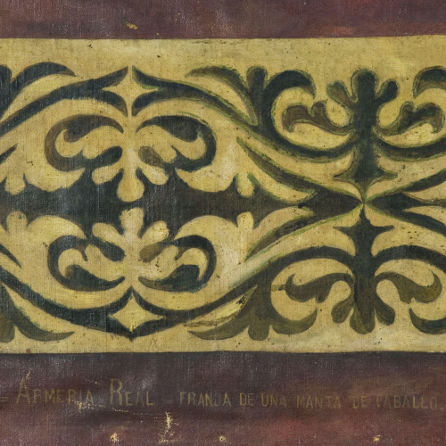 image for: Emília Coranty - Còpia d&#039;una franja d&#039;una manta de cavall - Cap a 1892