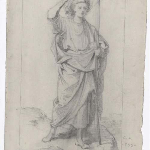 image for: Claudi Lorenzale - Sant Joan Baptista [?] - Cap a 1850-1870