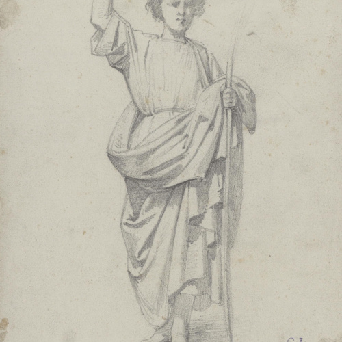 image for: Claudi Lorenzale - Sant Joan Baptista [?] - Cap a 1850-1870
