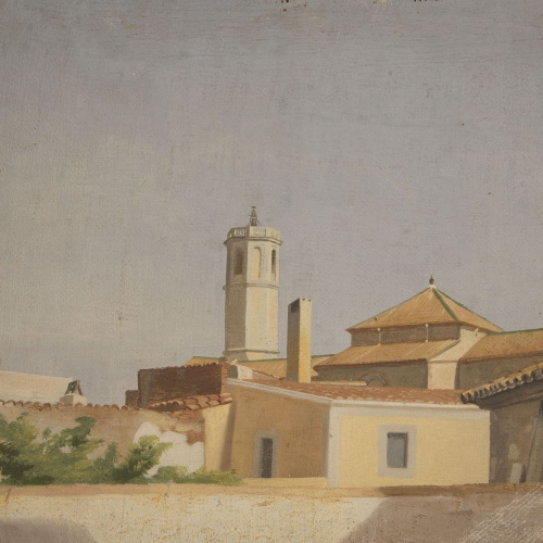 image for: Claudi Lorenzale - Església de poble - Segona meitat del segle XIX