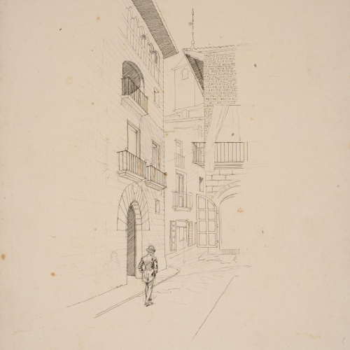 image for: Josep Lluís Pellicer - Apunt arquitectònic - Cap a 1889