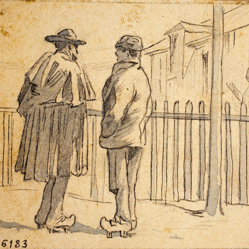 image for: Josep Lluís Pellicer - Homes conversant - 1874