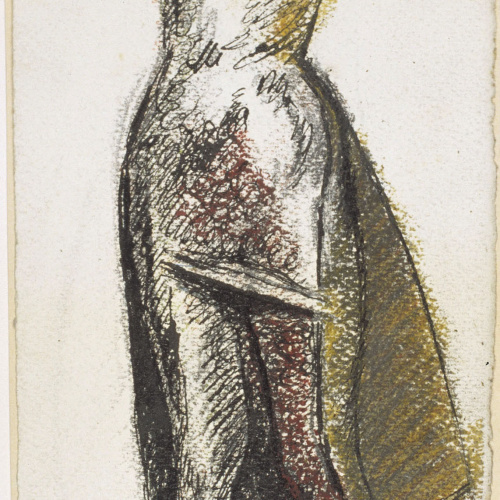 image for: Juli González - Dona sense cap (Femme sans tête) (anvers) / Estudi de cames (revers) - 1938