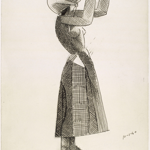 image for: Juli González - Camperola amb els braços alcats (Paysanne les bras levées) - 18 de gener de 1940