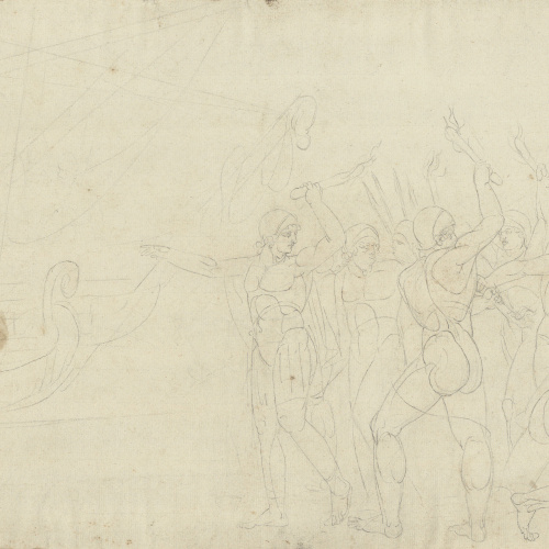 image for: Josep Bernat Flaugier - Les dones troianes cremant les naus - Cap a 1800-1812