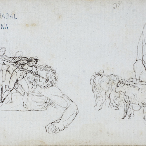 image for: Josep Bernat Flaugier - Episodis de l&#039;Odissea. Odisseu i Polifem - Cap a 1800-1812