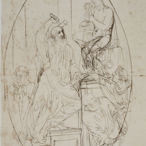 image for: Josep Bernat Flaugier - Abat destruint un ídol - Cap a 1790-1800