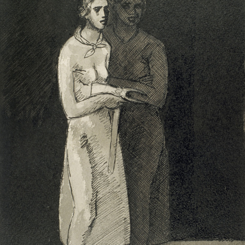 image for: Juli González - Dues camperoles amb una aixada (Deux paysannes à la binette) - Cap a 1936