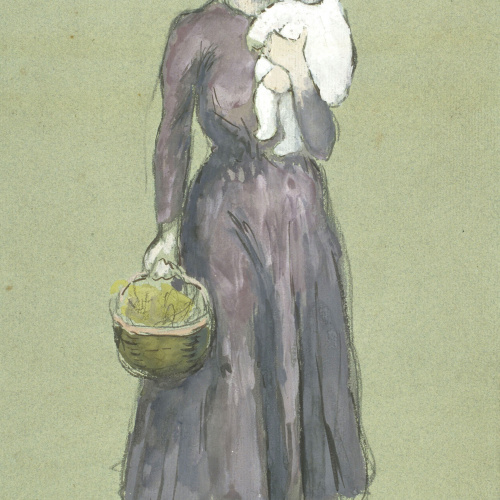 image for: Juli González - Maternitat amb cistell (Maternité au panier) - 1906