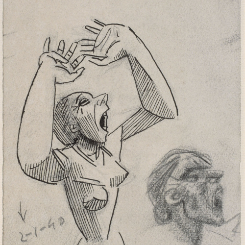 image for: Juli González - Estudis de dona cridant - 1940