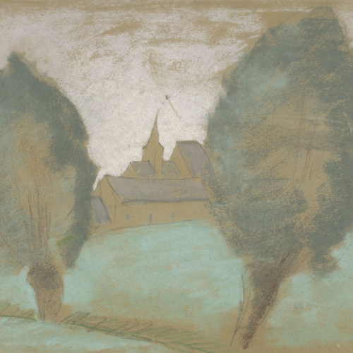 image for: Juli González - Campanar amb dos salzes (Clocher aux deux saules) - Cap a 1926