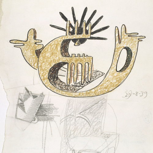 image for: Juli González - Estudi per a personatge estrany (Étude pour personnage étrange) - 1939