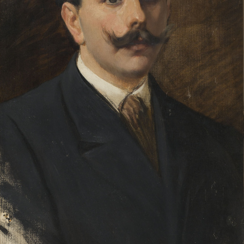 image for: Antoni Fabrés - Retrat de cavaller [Enrico Betti-Berutto, marit de Glòria Fabrés] - 1912