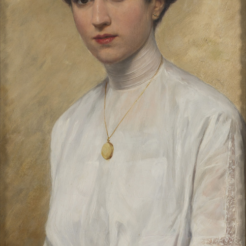 image for: Antoni Fabrés - Retrat de Glòria Fabrés - Cap a 1912