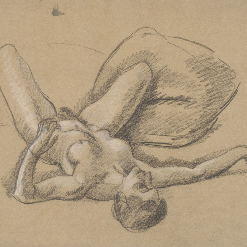image for: Juli González - Nu gitat amb gran coixí (Nu couché au grand coussin) - Cap a 1914-1918
