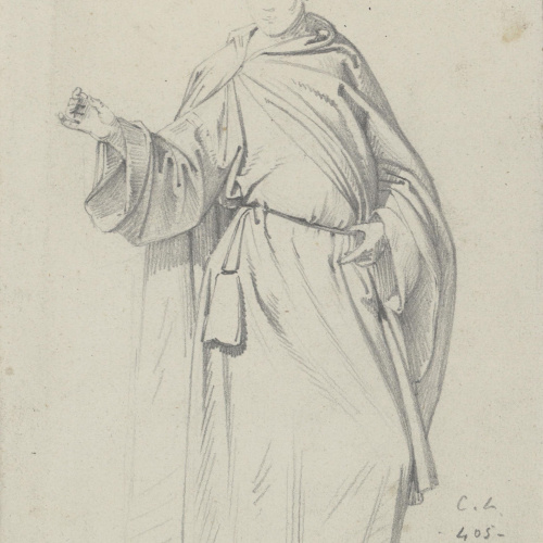 image for: Claudi Lorenzale - Figura masculina - Cap a 1850-1870