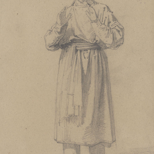 image for: Claudi Lorenzale - Figura masculina - Cap a 1850-1870