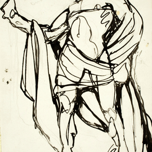 image for: Ismael Smith - Figura masculina amb indumentària grega - Cap a 1908