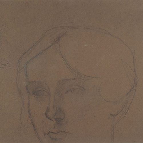 image for: Juli González - Camperola i nena (Paysanne et fillette) (anvers) / Cap femení (revers) - Cap a 1919-1920 [1]