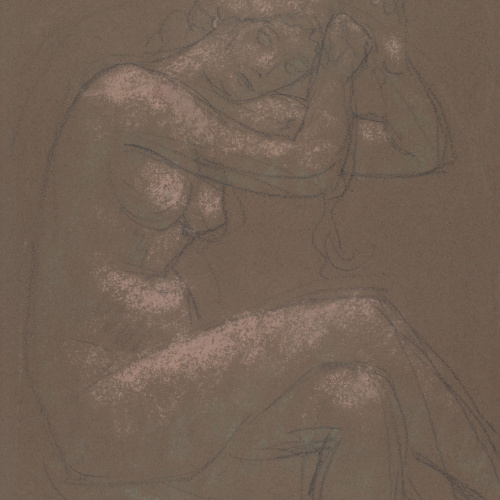 image for: Juli González - Nu assegut amb els ulls clucs (Nu assis, yeux baissés) - Cap a 1914-1917