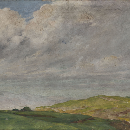 image for: Antoni Fabrés - Paisatge de tarda - Cap a 1898