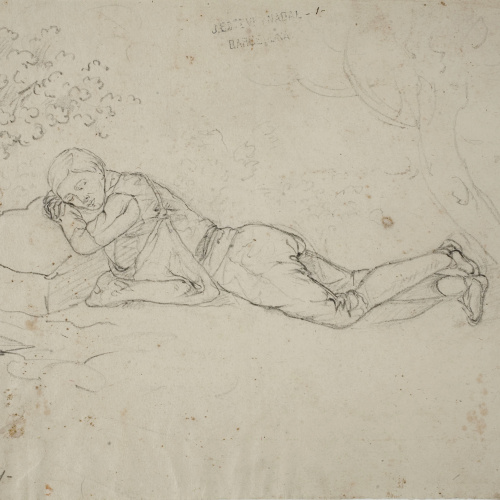 image for: Josep Bernat Flaugier - Jove pastor dormint - Cap a 1800-1812