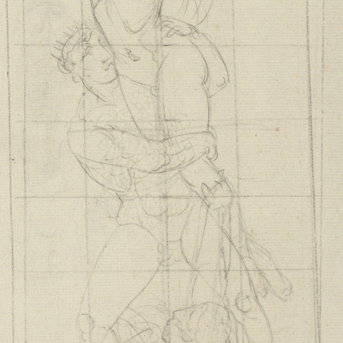 image for: Josep Bernat Flaugier - Rapte de Proserpina (anvers) / Esbós inconcret (revers) - Cap a 1799-1800