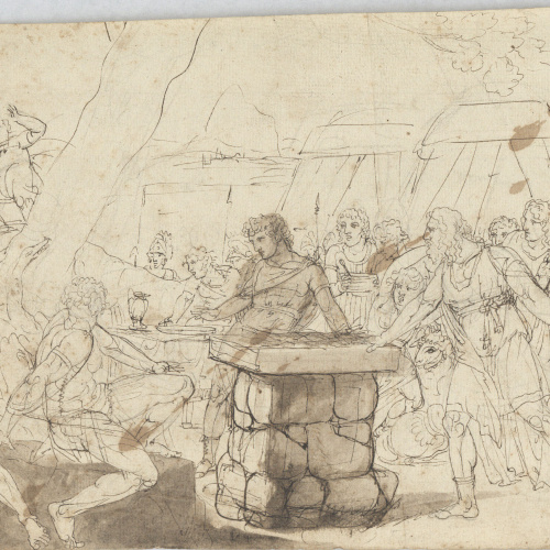 image for: Josep Bernat Flaugier - Composició mitològica - Cap a 1790-1800