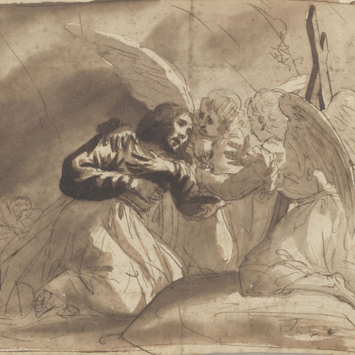 image for: Josep Bernat Flaugier - Jesús a l&#039;hort de Getsemaní - Cap a 1790-1800
