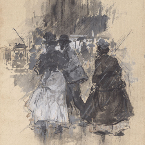 image for: Arcadi Mas i Fondevila - Día de lluvia (Dia de pluja) - Cap a 1883-1889