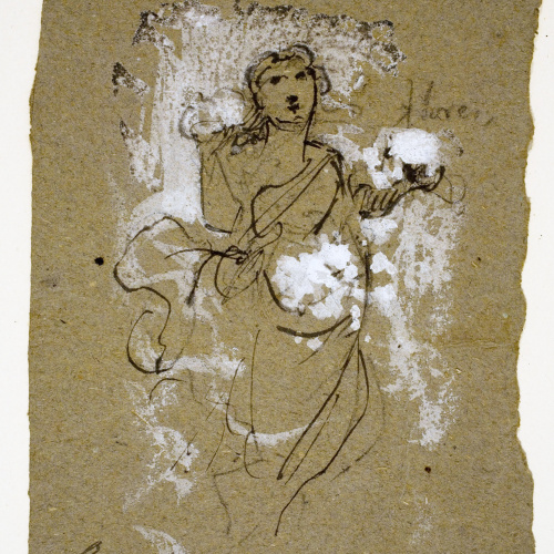 image for: Ramon Martí i Alsina - Estudi de figura femenina - Cap a 1860-1870