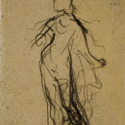 image for: Ramon Martí i Alsina - Estudi de figura femenina - Cap a 1860-1870