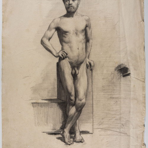 image for: Andreu Solà - Nu masculí - Cap a 1880-1885