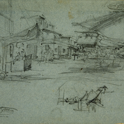 image for: Ramon Martí i Alsina - Apunt per al quadre «El Bornet» - Cap a 1866-1870