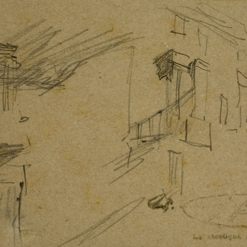 image for: Ramon Martí i Alsina - Apunt per al quadre «El Bornet» - Cap a 1866-1870