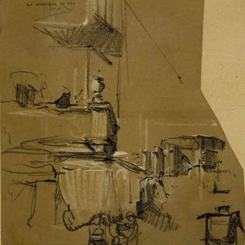 image for: Ramon Martí i Alsina - Estudi per al quadre «Born Vell» - Cap a 1866