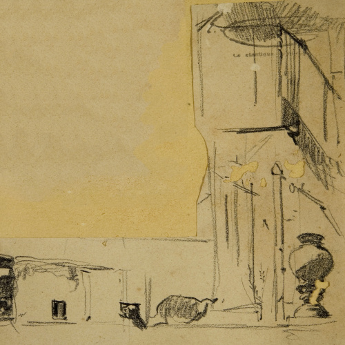 image for: Ramon Martí i Alsina - Apunts per al quadre «Born Vell» - Cap a 1866