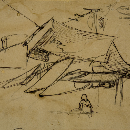 image for: Ramon Martí i Alsina - Estudi per al quadre «Born Vell» - Cap a 1866